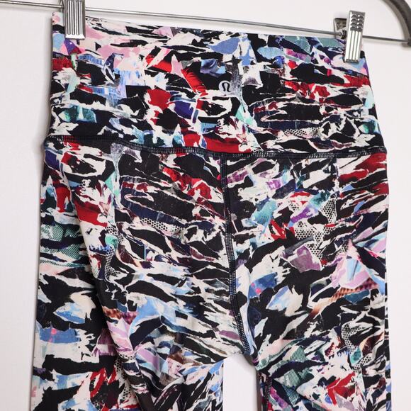LULULEMON Wunder Under Hi-Rise Tight Yoga Culture Clash Multi Black Women's 4 - Picture 5 of 9